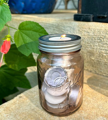 Tea Light Holder for Regular Mouth Mason Jars - 4 Pack With Rings (Jar Not Included)