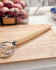 Wooden Handle Dough Whisk | Henflower