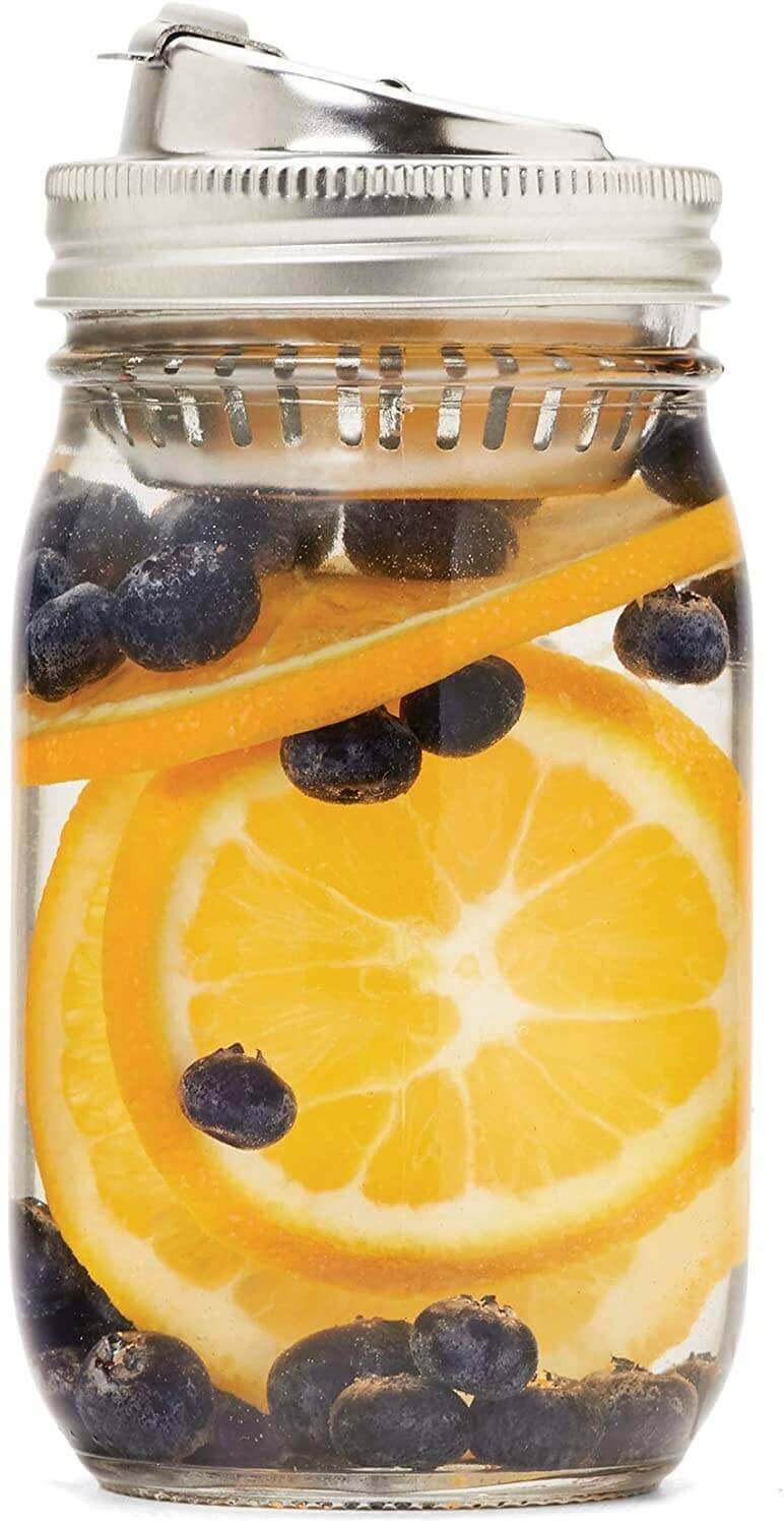 2-1 Fruit Infusion Lid for Regular Mouth Mason Jars (jar not included)