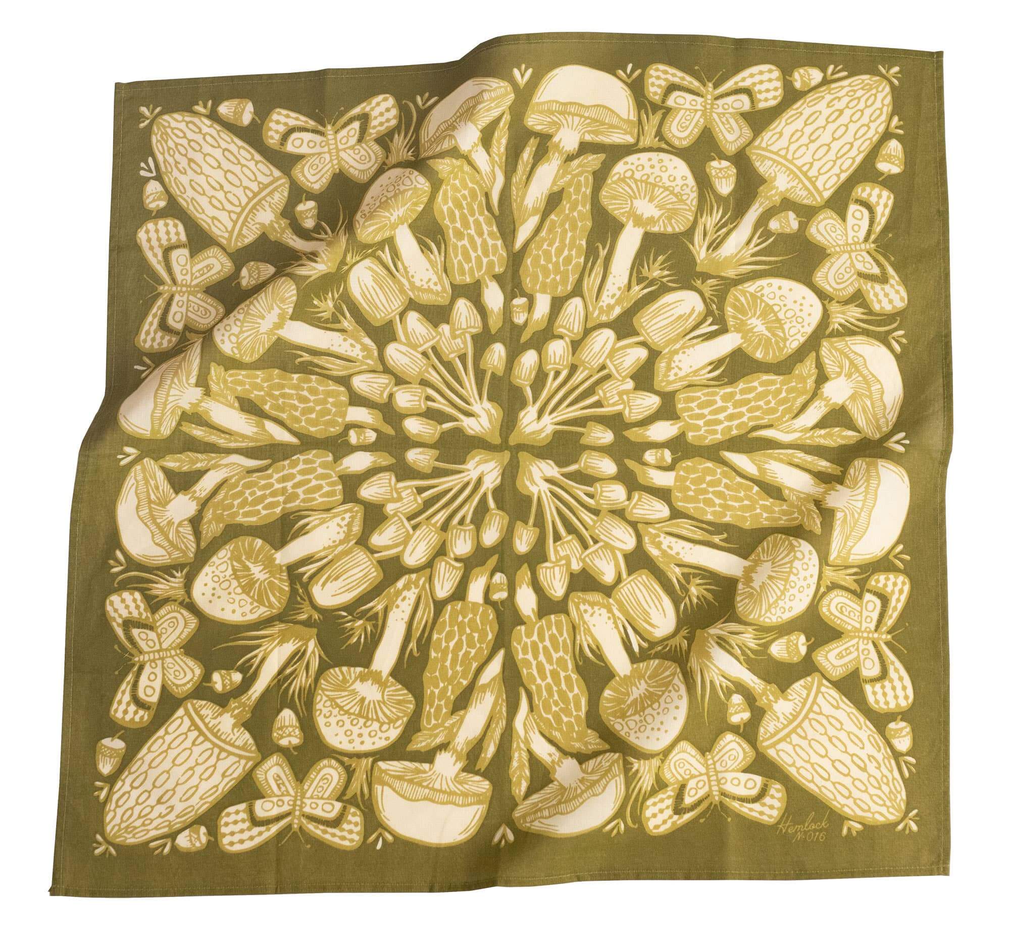 No. 016 Mushrooms Bandana | Hemlock Goods