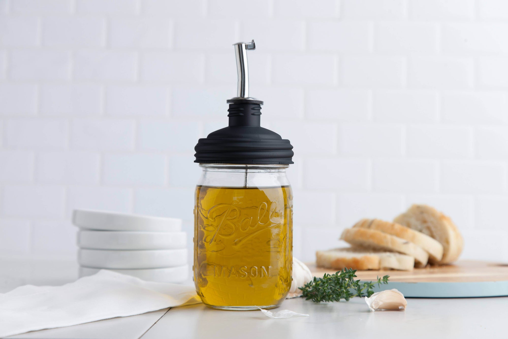 reCAP® Pour, Spout, and Tap Cruet Lid for Mason Jars