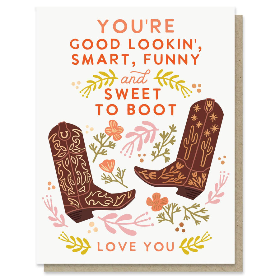 Sweet to Boot Love Card | Paper Parasol Press