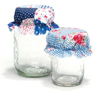 Handmade Cotton Mason Jar Bonnets (4 Pack)