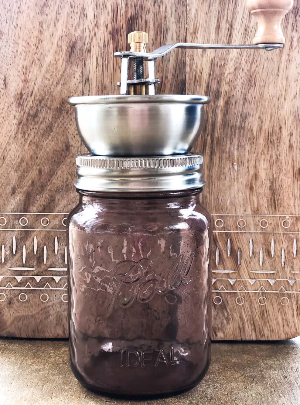 Pepper, Spice, and Coffee Grinder Lid for Regular Mouth Mason Jars