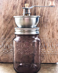 Rust-Proof Coffee, Spice, & Salt Grinder Lid for Mason Jars