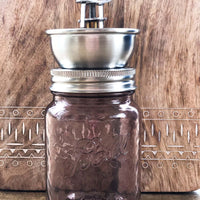 Coffee, Pepper, and Spice Grinder Lid for Jars (Regular Mouth Jars)