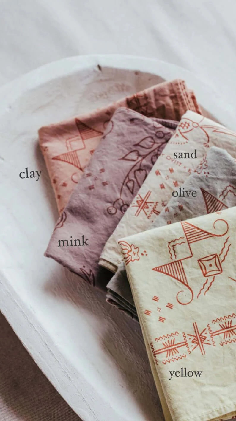 Plant Dyed Folk Bandana | Eloise et moi