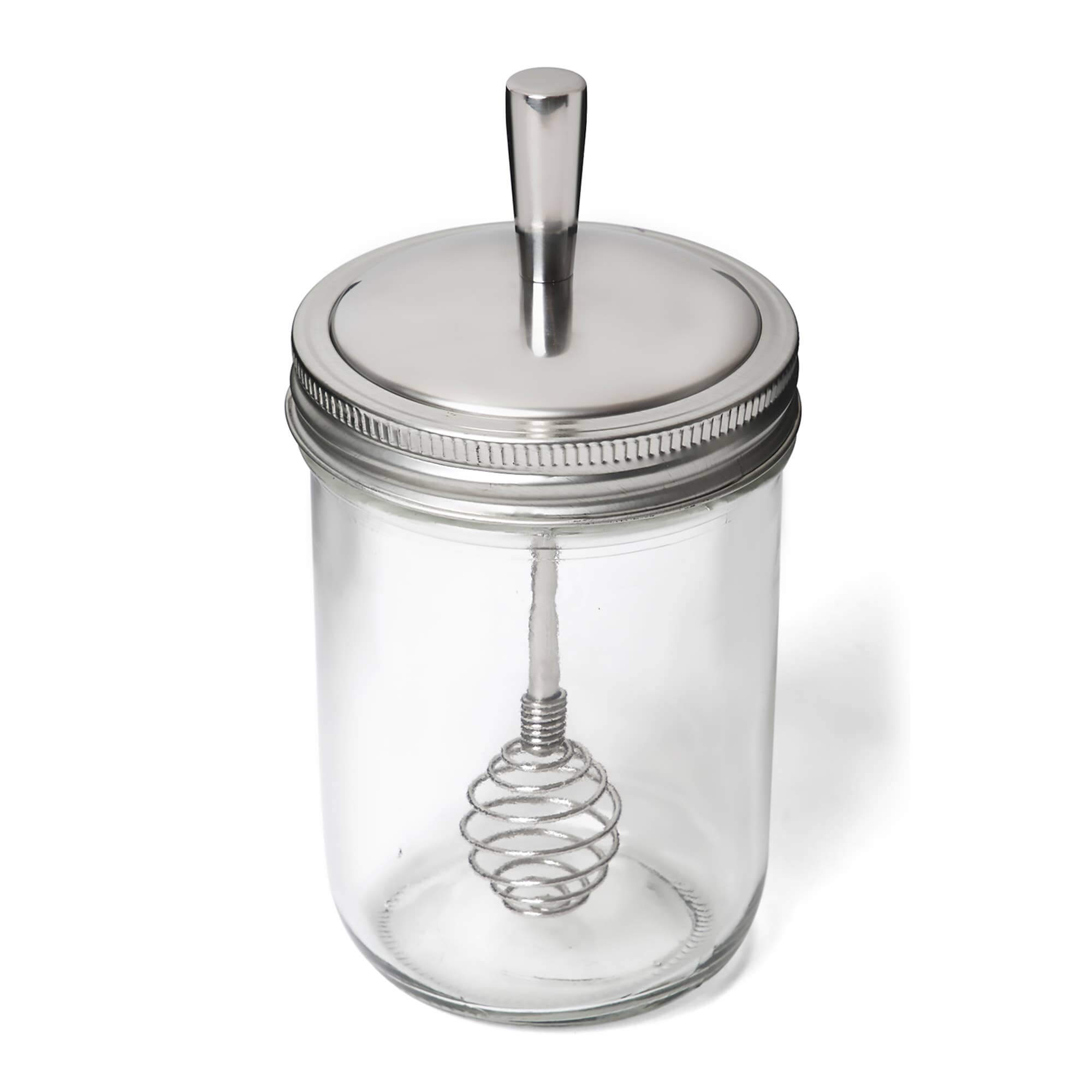 Jarware Metal Honey Dipper Lid Insert for Mason Jars