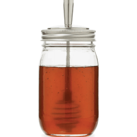 Honey Dipper Lid Attachment for Mason Jars