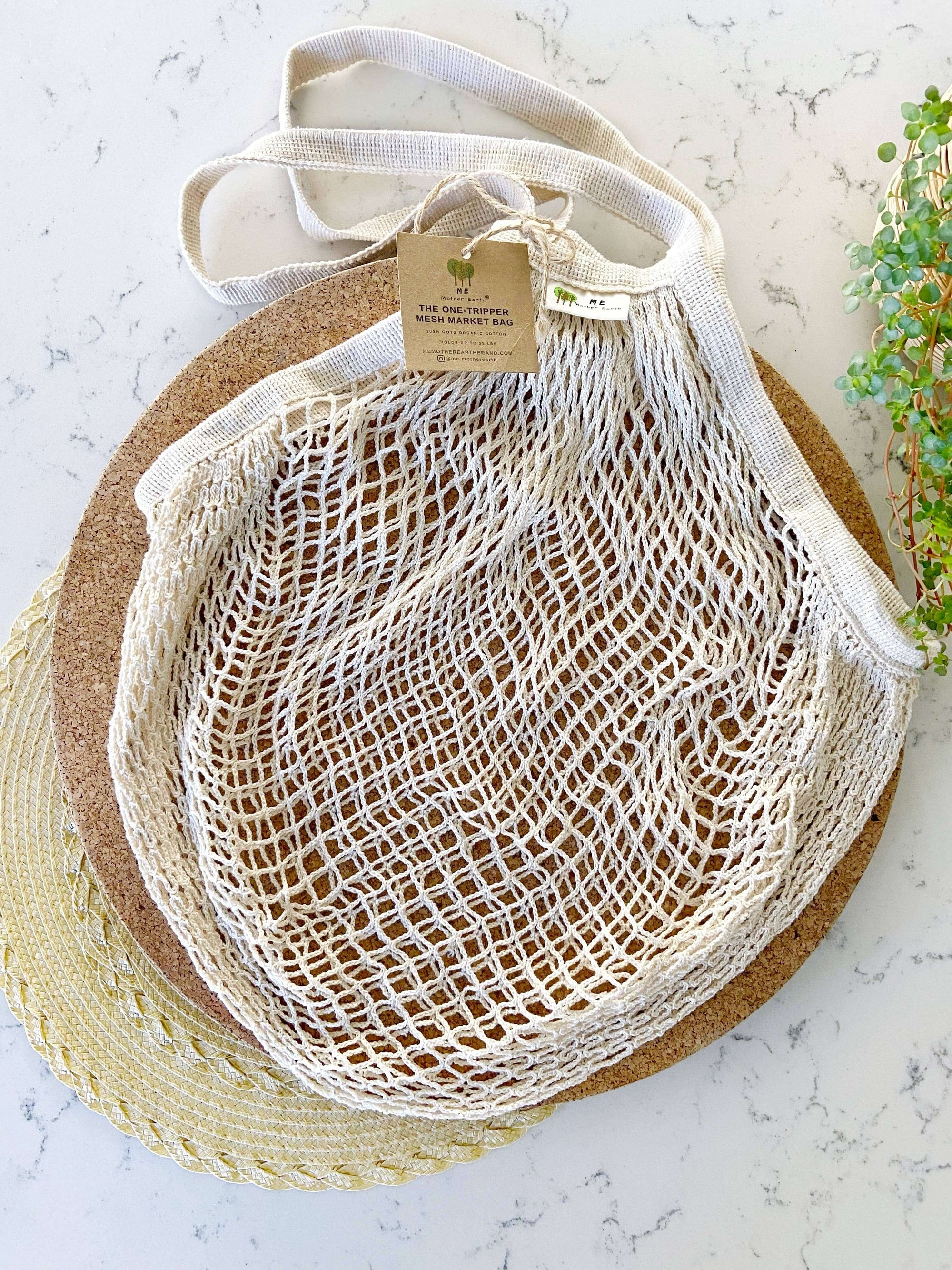 The &quot;One Tripper&quot; HUGE Reusable Mesh Market Bag | Me Mother Earth