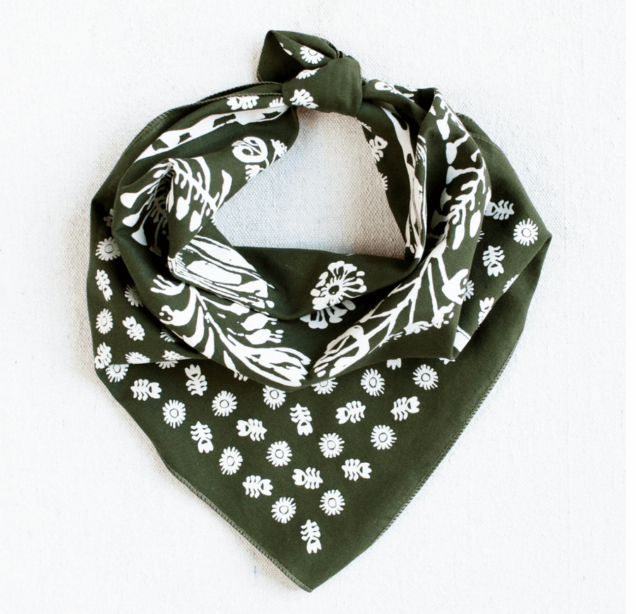 Made in USA Cotton Floral Bandana | Abracadana