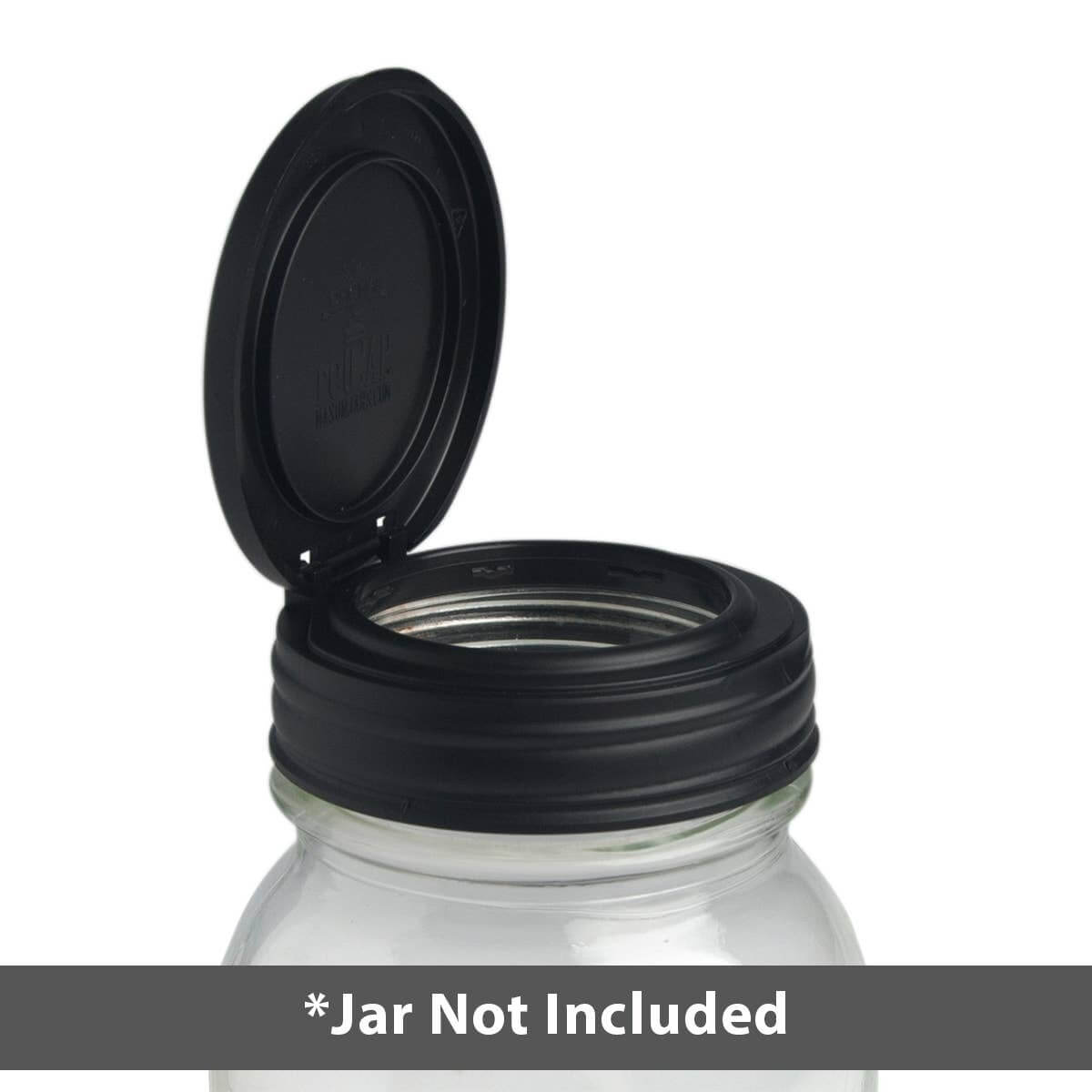 reCAP® Reusable Flip Cap Lid for Mason Jar Food Storage
